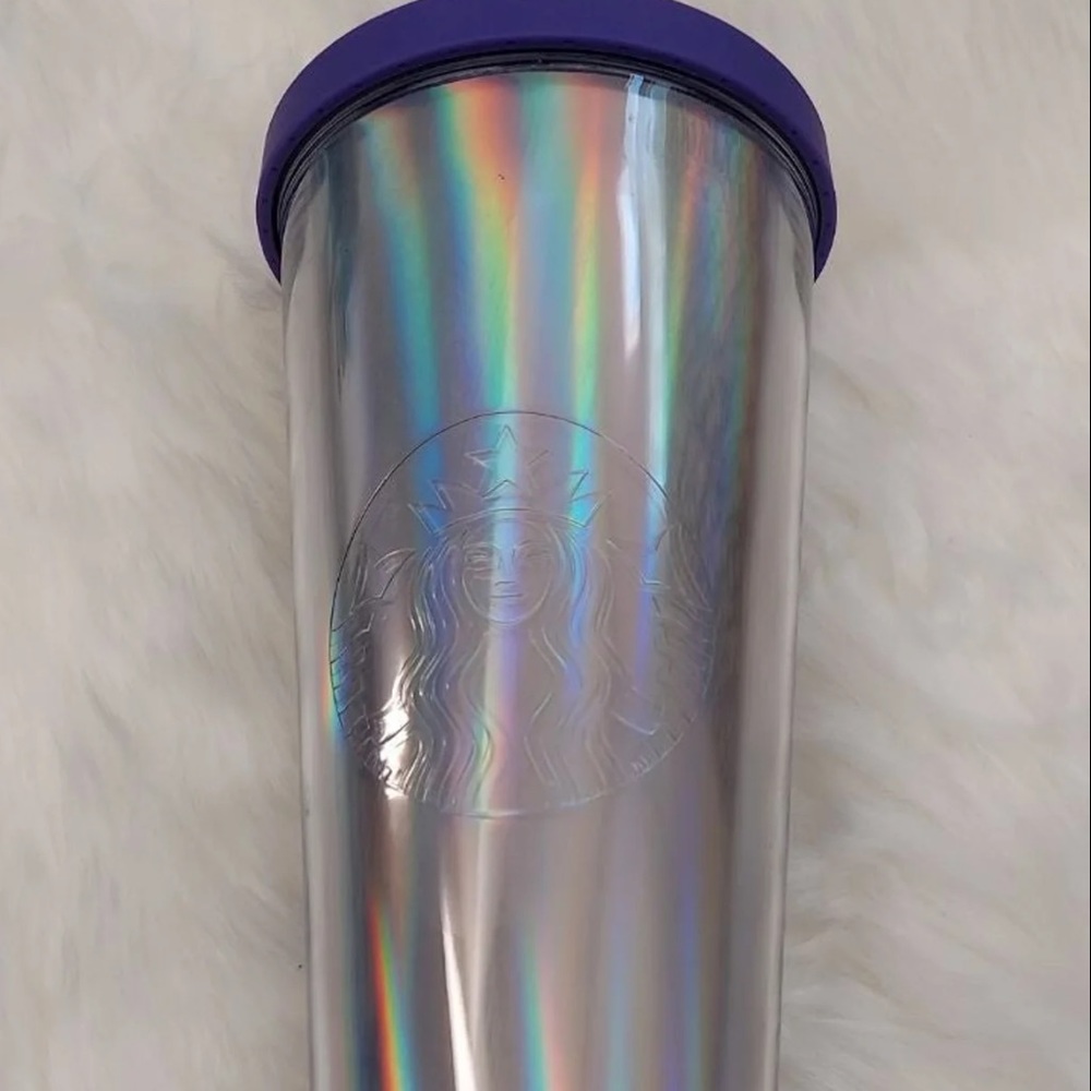 Starbucks 2015 iridescent holographic rainbow foil